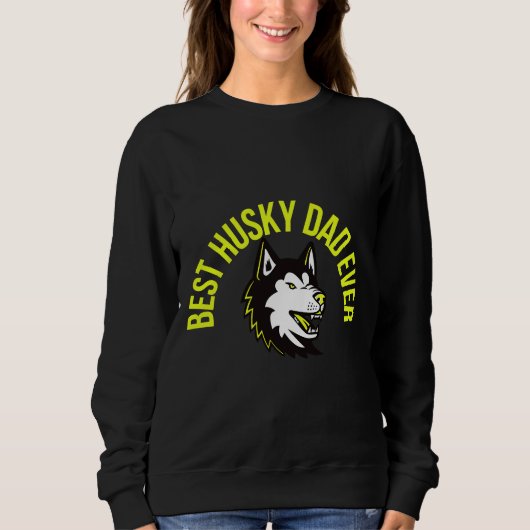 Bester Husky-Vater je Sweatshirt (Vorderseite)