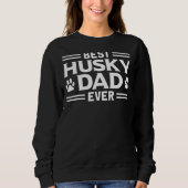 Bester Husky-Vater je Welpenbesitzer-Hundepartei Sweatshirt (Vorderseite)