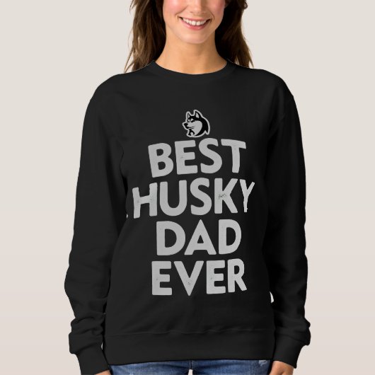 Bester Husky-Vater Sweatshirt (Vorderseite)