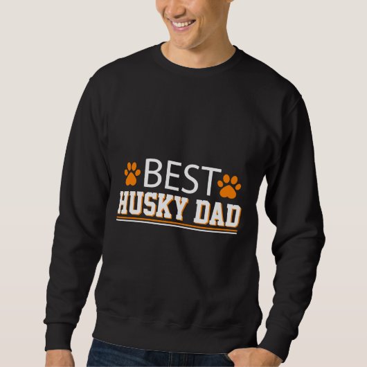 Bester Husky-Vater Sweatshirt (Vorderseite)