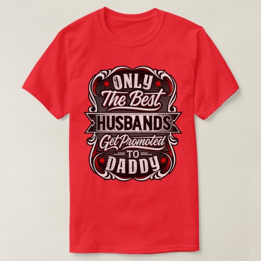 Bester Huss wird zu Daddy befördert T-Shirt (Design vorne)