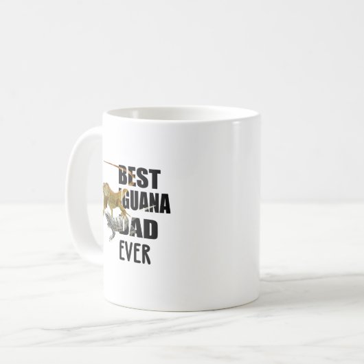 Bester Iguana Vater Ever - Funny Mug mit Iguana Lo Kaffeetasse (Vorderseite Links)
