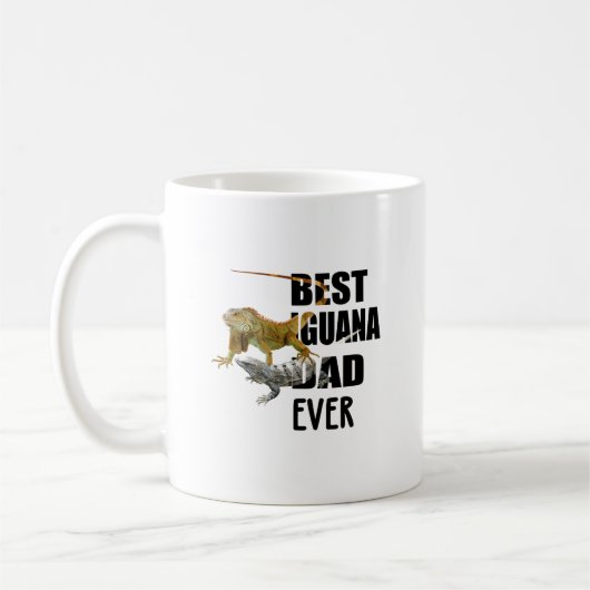 Bester Iguana Vater Ever - Funny Mug mit Iguana Lo Kaffeetasse (Links)