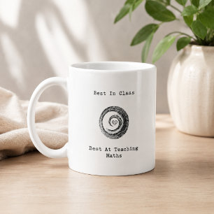 Bester in der Klasse beim Unterrichten von Mathe-E Kaffeetasse