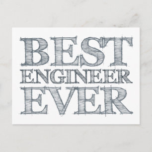Bester Ingenieur Postkarte