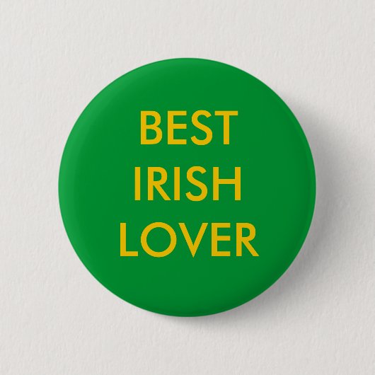 BESTER IRISCHER LIEBER BUTTON (Vorderseite)