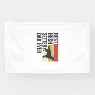 Bester Irischer Setter-Vater Aller Zeiten Vintage- Banner