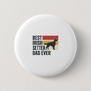 Bester Irischer Setter-Vater Aller Zeiten Vintage- Button