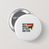 Bester Irischer Setter-Vater Aller Zeiten Vintage- Button (Vorne & Hinten)