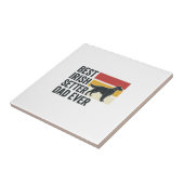 Bester Irischer Setter-Vater Aller Zeiten Vintage- Fliese (Seite)