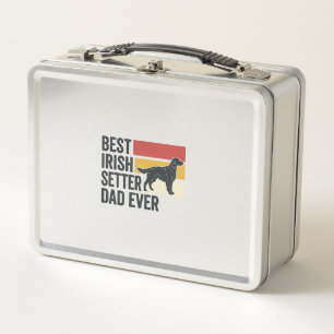 Bester Irischer Setter-Vater Aller Zeiten Vintage- Metall Brotdose