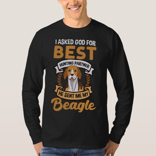 Bester Jagdhund Design/Funny Beagle Hund T-Shirt (Vorderseite)