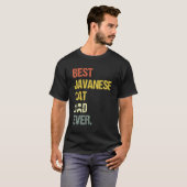Bester Javanese-Katzendaddy des Mannes   Katze T-Shirt (Vorne ganz)