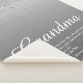Bester jemals Oma Definition Silver Glitzer Sherpadecke (3/4)