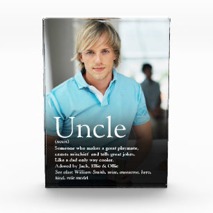 Bester jemals Onkel Moderner Spaß Cool Fotoblock