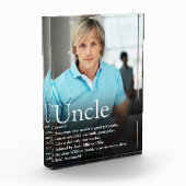 Bester jemals Onkel Moderner Spaß Cool Fotoblock (Links)