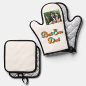 Bester jemals Vater Ofenhandschuh & Topflappen-Set (Vorderseite/Rückseite)