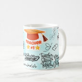 bester Job ever Lehrer Kaffeetasse (VorderseiteRechts)
