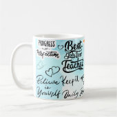 bester Job ever Lehrer Kaffeetasse (Links)
