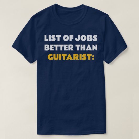 Bester Job-Gitarrist T-Shirt (Design vorne)