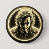 Bester Joker mit gelbem 1-Knopf Button (Vorderseite)