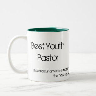 Bester Jugend-Pastor Zweifarbige Tasse