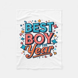 Bester Junge des Jahres Süße Kinder Fleece-Decke Fleecedecke