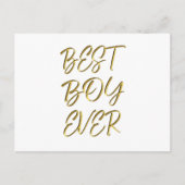 Bester Junge überhaupt Postkarte (Vorderseite)