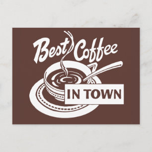❝Bester Kaffee der Stadt❞ Postkarte
