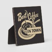 Bester Kaffee in der Stadt - Countertop-Zeichen od Fotoplatte (Vorderseite)