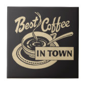 Bester Kaffee in der Stadt Fliese (Vorderseite)