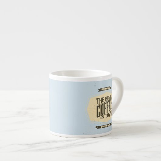 BESTER Kaffee in der StadtTasse Espressotasse (Vorderseite Rechts)