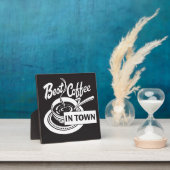 Bester Kaffee in Town White Fotoplatte (InSitu)