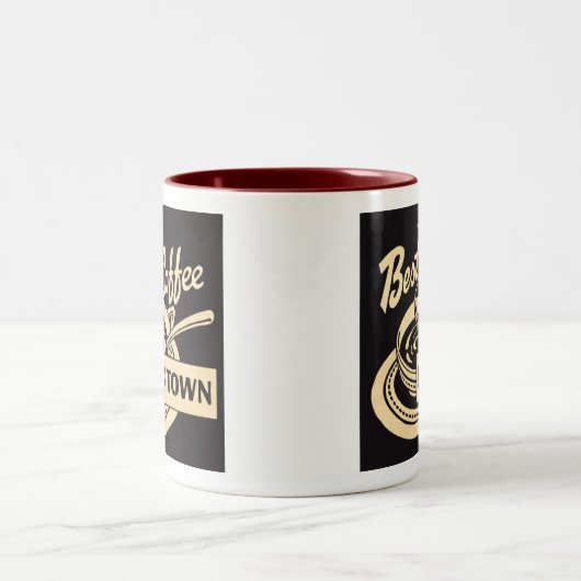 Bester Kaffee Zweifarbige Tasse (Mittel)