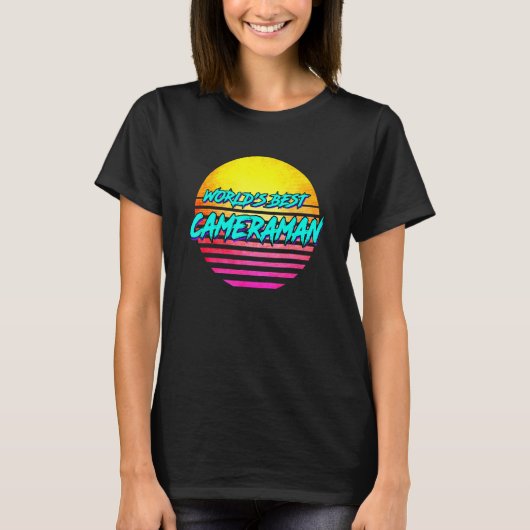 Bester Kameramann der Welt Idee T-Shirt (Vorderseite)