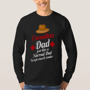 Bester kanadischer Vater je Vatertag Kanada Flagge T-Shirt