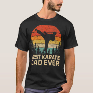 Bester Karate-Vater Aller Zeiten Retro Vintage Her T-Shirt