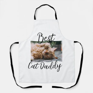 Bester Katzen-Daddy Elterntier-Foto Papa Mama einf Schürze