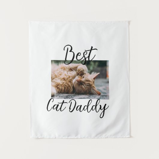 Bester Katzen-Daddy-Elterntier-Foto-Vater-Mutter-e Wandteppich (Vorderseite)