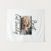 Bester Katzen-Daddy-Elterntier-Foto-Vater-Mutter-e Wandteppich (Vorderseite (Horizontal))