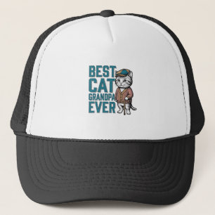 Bester Katzen-Opa Ever Vintage Katzen-Opa-Shirt De Truckerkappe