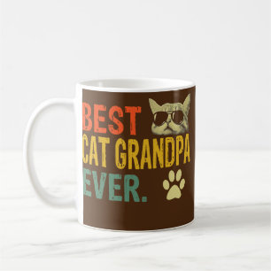 Bester Katzen-Opa ever Vintage-Vatertag Kaffeetasse