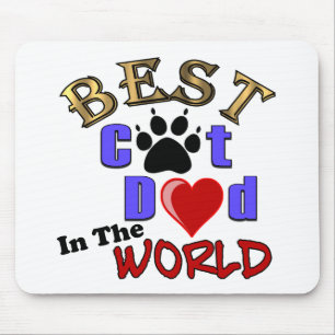 Bester Katzen-Vater in der Welt für den Vatertag Mousepad