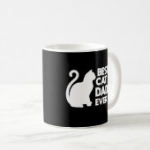 Bester Katzen-Vater-überhaupt niedlicher Kaffeetasse (VorderseiteRechts)
