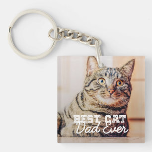 Bester Katzenpapa Aller Zeiten Modernes Benutzerde Schlüsselanhänger