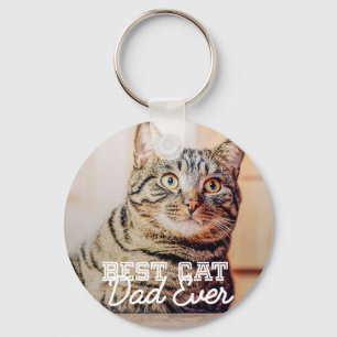 Bester Katzenpapa Aller Zeiten Modernes Benutzerde Schlüsselanhänger