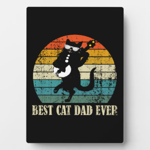 BESTER KATZENPAPA ALLER ZEITEN RETRO VINTAGE FOTOPLATTE