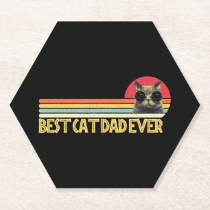 Bester Katzenpapa Aller Zeiten Shirt Katzenliebhab Untersetzer