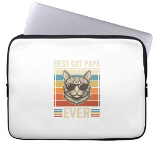 Bester Katzenpapa Aller Zeiten Vintage Katzen Shir Laptopschutzhülle