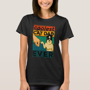 Bester Katzenpapa Aller Zeiten Vintage Retro Katze T-Shirt
